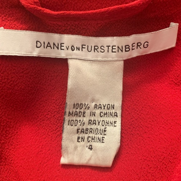 Diane Von Furstenberg Dress~Harvest Red~4 - Picture 7 of 8